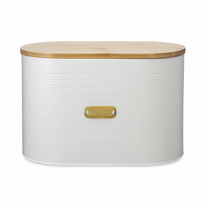 Хлебница , 33 х 18 х 19 см, углеродистая сталь, бамбук, кремовый, серия Irmel, SMART SOLUTIONS, Россия, Хлебницы