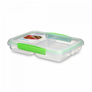 Контейнер трехсекционный, 820 мл, пластик, серия To Go, SISTEMA, Новая Зеландия, SISTEMA (Новая Зеландия)