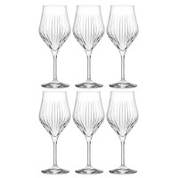 Набор из 6-ти бокалов для белого вина Optic, 550 мл, хрустальное стекло, серия Timeless, RCR, Италия