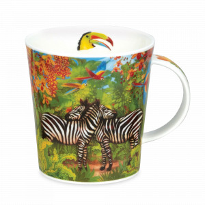 Кружка «Зебра», 320 мл, костяной фарфор, белый, декор, серия Lomond, DUNOON, Великобритания, Кружки