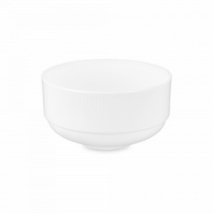 Салатник порционный, 250 мл, 10 см, костяной фарфор, белый, серия Плиссе, DECOR DE TABLE, Россия, Пиалы, салатники индивидуальные