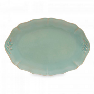 Блюдо овальное Turquoise, 32 х 22 см, керамика, голубой, серия Alentejo, COSTA NOVA, Португалия, Alentejo COSTA NOVA