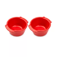 Набор из 2-х рамекинов, 11 см, 200 мл, керамика, красный, серия Red, PEUGEOT CERAMIC, Франция, 
