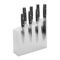 Набор из 7-и кухонных ножей на подставке из дуба, серия Zen, YAXELL, Япония, 
