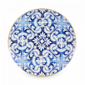 Блюдо круглое, 33 см, фарфор, белый, синий, серия Transatlantica, VISTA ALEGRE, Португалия, VISTA ALEGRE (Португалия)