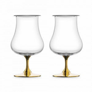 Набор из 2-х бокалов для крепких напитков, 220 мл, декор - золотой, хрустально стекло, серия Gentleman, EISCH, Германия, EISCH (Германия)