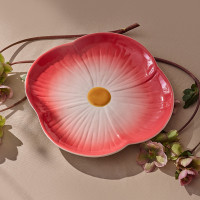 Блюдо сервировочное Spring, 29 см, фарфор, красный, серия Blossom, TKANO, Китай_00822870054694177623.jpg