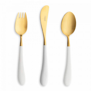 Набор детских столовых приборов, 3 предмета, нержавеющая сталь 18/10, серия Alice, CUTIPOL, Португалия, Детские наборы CUTIPOL