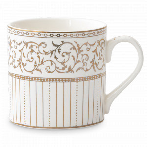 Кружка , 400 мл, фарфор, белый, золотой, серия Golden, Pozzi Milano 1876, Италия, Белые кружки