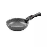 Сковорода с антипригарным покрытием со съемной ручкой, 20 см, алюминий, серый, серия Torre, BALLARINI, Италия, 