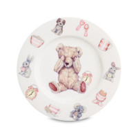 Набор детской посуды для девочки «Тедди», 3 предмета, костяной фарфор, декор, ROY KIRKHAM, Великобритания_00814130044657682260.jpg