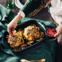 Форма для запекания прямоугольная, 30 x 19 см, керамика, цвет: кедр, EMILE HENRY, Франция_00820220043615654712.jpg