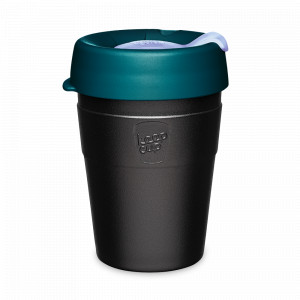 Термокружка M, 340 мл, нержавеющая сталь 18/8, полипропилен, пластик, черный, зеленый, серия Thermal, KEEPCUP, Австралия, Термокружки