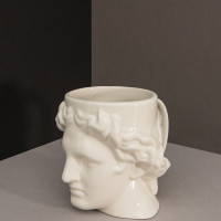 Кружка Apollo, 8.5 см, керамика, белый, DOIY, Испания_00819740051218036284.jpg