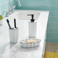 Мыльница Camellia, 9 х 14 см, керамика, белый, серия Bath, BERGENSON BJORN, Великобритания_00822810063602172198.jpg
