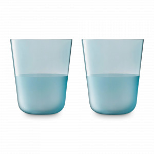 Набор из 2-х стаканов, 380 мл, стекло, голубой, серия Arc Contrast, LSA International, Великобритания, LSA International (Великобритания)