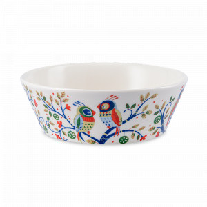 Салатник порционный Fantail Bird, 350 мл, 15 см, фарфор, белый, декор, серия Birds of Paradise, LIBERTY JONES, Россия, LIBERTY JONES (Россия)