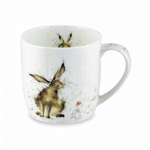 Кружка «Хороший день для кролика», 310 мл, костяной фарфор, белый, декор, серия Wrendale Designs, ROYAL WORCESTER, Великобритания, ROYAL WORCESTER (Великобритания)