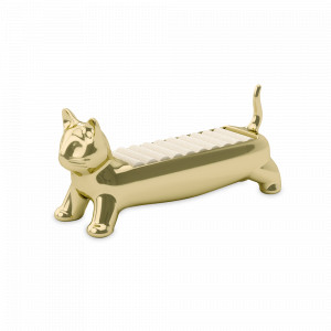 Держатель для 9-ти колец Ali Cat, 12 х 4 см, цинк, золотистый, UMBRA, Канада, UMBRA (Канада)