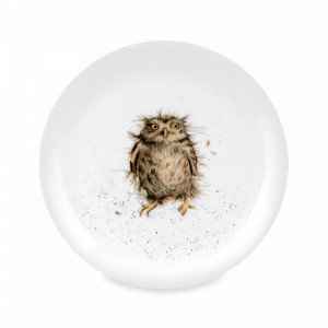 Тарелка закусочная «Сова», 20 см, костяной фарфор, белый, декор, серия Wrendale Designs, ROYAL WORCESTER, Великобритания, ROYAL WORCESTER (Великобритания)