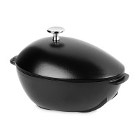 Кастрюля с крышкой для мидий, 25 х 18 см, чугун, черный, серия La Cocotte, STAUB, Франция