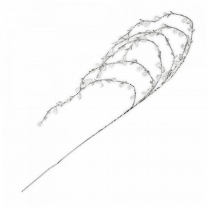 Украшение ветка декоративная Кристальная ива, 1.1 м, акрил, бумага, серебристый, серия Event, ANNA LAFARG, Китай, Новогодний Декор ANNA LAFARG