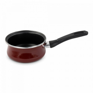 Ковш , 18 см, сталь, стеклоэмаль, красный, серия Authentique Burgundy, VITRINOR, Испания, Ковшики для индукционной плиты