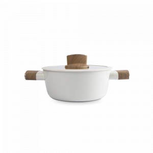 Кастрюля с крышкой, 2.2 л, 20 см, алюминий с антипригарным покрытием, бежевый, серия Palisander, ANNA LAFARG, Китай, Посуда алюминиевая