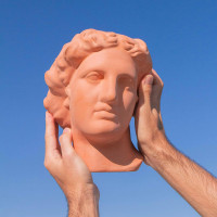 Ваза для цветов Apollo, 23.4 см, керамика, терракотовый, DOIY, Испания_00819850052344491911.jpg