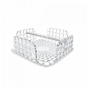 Подставка для салфеток, 20 см, пластик, прозрачный, серия Tiffany, GUZZINI, Италия, Подставки для салфеток