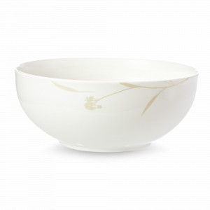 Салатник , 22 cм, костяной фарфор, белый, декор, серия Ботаника, NARUMI, Япония, NARUMI (Япония)