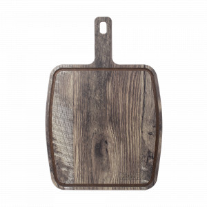 Доска сервировочная с ручкой, с желобом, 36х25 см, дуб мореный, серия Fashion, ComposeEat, Россия, Сервировочные доски