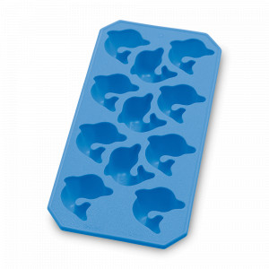 Форма для льда «Дельфины», 23 х 11.8 см, каучук, полипропилен, бирюзовый, серия Ice, LEKUE, Испания, Ice LEKUE