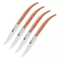 Набор из 4-х столовых ножей для стейка, рукоять дуб, ZWILLING J.A. HENCKELS, Германия, 