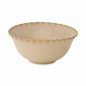 Салатник, 20 см, фарфор, песочный, серия Onde, EASY LIFE (R2S), Италия, Салатники EASY LIFE R2S