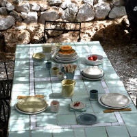 Тарелка , керамика, 24 см, кремовый, серия Cantine, JARS, Франция_00808540039243077770.jpg