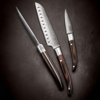 Нож кухонный для чистки DAMAS, 9 см, черная деревянная рукоять, серия Laguiole Expression, TARRERIAS BONJEAN, Франция_00822030072803716600.jpg