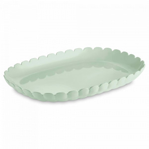 Блюдо овальное, пластик (SAN), 32 х 22.5 см, зеленый, серия Tiffany, GUZZINI, Италия, GUZZINI (Италия)