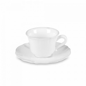 Пара чайная White, 220 мл, керамика, белый, серия Alentejo, COSTA NOVA, Португалия, Белые чайные пары