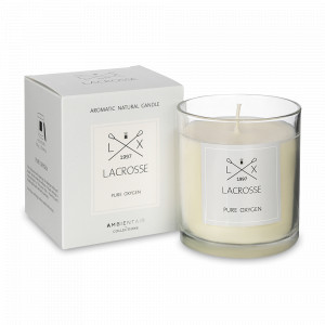 Свеча ароматическая «Pure Oxygen» New Design, 60 часов горения, воск, стекло, серия Lacrosse, AMBIENTAIR, Испания, Ароматы для дома