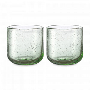Набор из 2-х стаканов, 310 мл, стекло, зеленый, серия Flowi, LIBERTY JONES, Китай, Весенняя сервировка