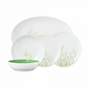 Сервиз обеденный на 6 персон, 20 предметов, серия Liberty Meadow Grasses, Green, SELTMANN, Германия, SELTMANN WEIDEN (Германия)