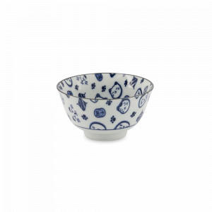 Салатник порционный Lucky Cat, 12.7 см, 300 мл, фарфор, белый, декор, серия Kawaii, TOKYO DESIGN, Нидерланды, Пиалы, салатники индивидуальные