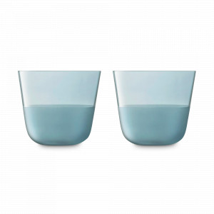 Набор из 2-х низких стаканов, 260 мл, стекло, голубой, серия Arc Contrast, LSA International, Великобритания, LSA International (Великобритания)
