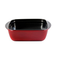 Форма для запекания квадратная BOR Square red, 16 х 16 х 5 см, 1 л, борсиликатное стекло, красный, VITRINOR, Испания_00809030034413155346.jpg