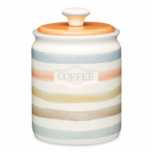 Банка для хранения, 800 мл, керамика, дерево, декор, серия Classic, KITCHEN CRAFT, Великобритания, Банки для кофе фарфоровые