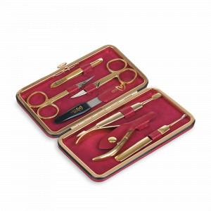 Набор маникюрный в футляре, 7 предметов, GD, Германия, Домашний маникюрный набор