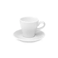 Пара кофейная, 80 мл, фарфор, белый, серия Tulip, LOVERAMICS, Гонконг, 