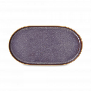 Блюдо овальное «Аметист», 30 х 16 см, керамика, фиолетовый, серия Mineral, PORTMEIRION, Великобритания, Предметы сервировки PORTMEIRION