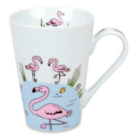 Кружка «Фламинго», 420 мл, фарфор, белый, KOENITZ, Германия